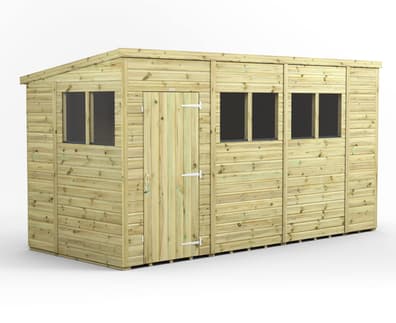Power 14x6 Premium Pent Wooden Shed