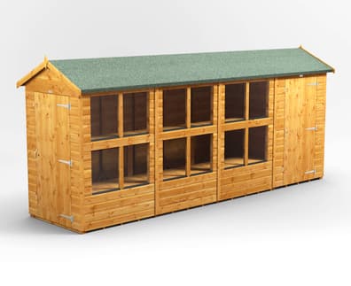 Power 16x4 Apex Potting Shed Combi
