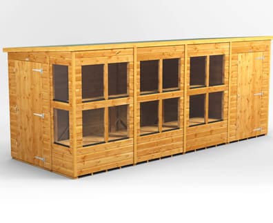 Power 16x6 Pent Potting Shed Combi