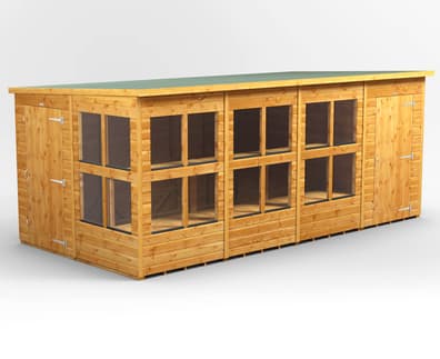 Power 16x8 Pent Potting Shed Combi