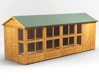 Power 18x6 Apex Potting Shed Combi