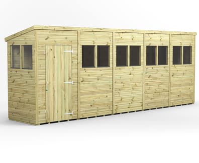 Power 20x4 Premium Pent Wooden Shed
