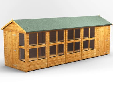 Power 20x6 Apex Potting Shed Combi
