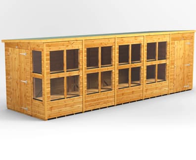Power 20x6 Pent Potting Shed Combi