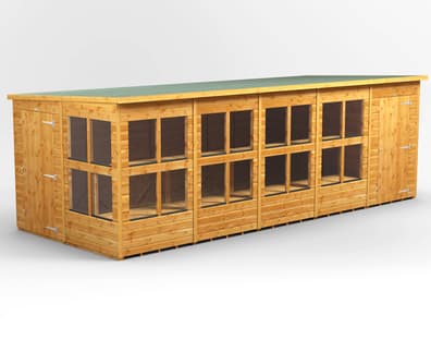 Power 20x8 Pent Potting Shed Combi