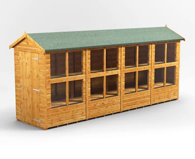Power 16x4 Apex Potting Shed 