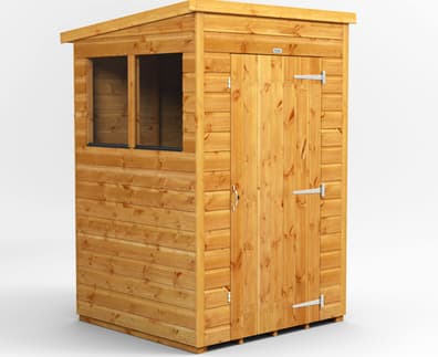 Power 4x4 Shiplap Pent Wooden Shed