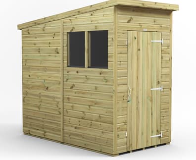 Power 4x8 Premium Pent Wooden Shed