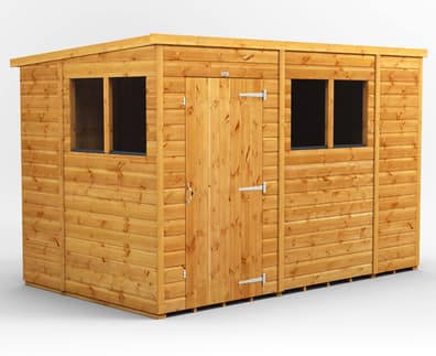 Power 10x6 Shiplap Pent Wooden Shed