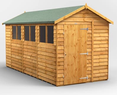 Power 14x6 Overlap Apex Wooden Shed