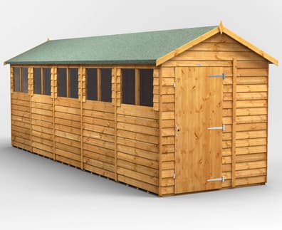 Power 20x6 Overlap Apex Wooden Shed