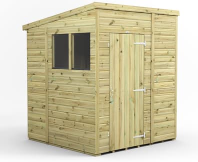 Power 6x6 Premium Pent Wooden Shed