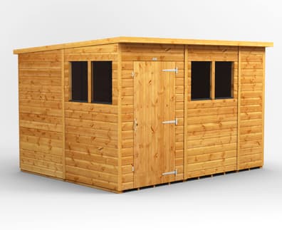 Power 10x8 Shiplap Pent Wooden Shed
