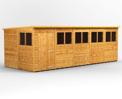 Power 20x8 Shiplap Pent Wooden Shed