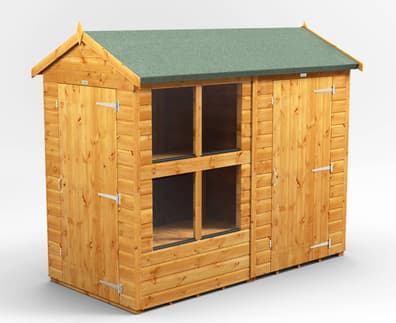 Power 8x4 Apex Potting Shed Combi