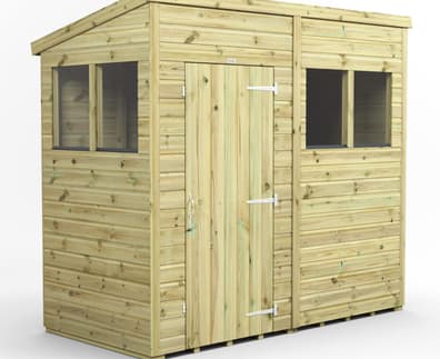 Power 8x4 Premium Pent Wooden Shed