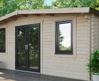 Power 16x20 Chalet Log Cabin 44mm