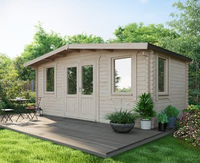 Power 10x12 Chalet Classic Log Cabin 44mm