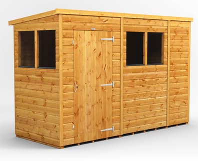 Power 10x4 Shiplap Pent Wooden Shed