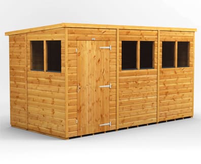 Power 12x6 Shiplap Pent Wooden Shed