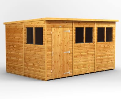 Power 12x8 Shiplap Pent Wooden Shed