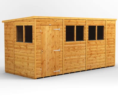 Power 14x6 Shiplap Pent Wooden Shed