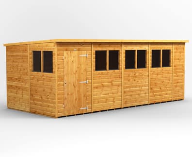 Power 18x8 Shiplap Pent Wooden Shed
