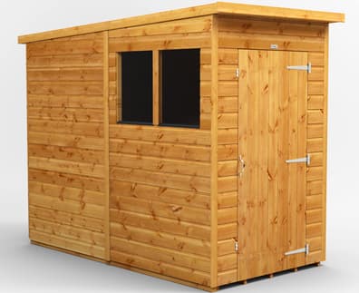 Power 4x8 Shiplap Pent Wooden Shed