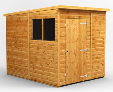 Power 6x8 Shiplap Pent Wooden Shed