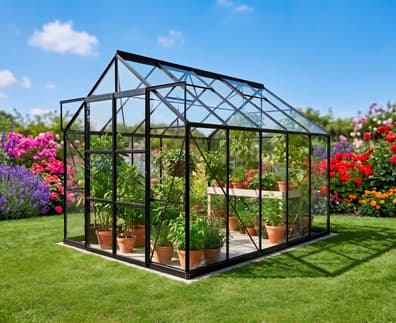 Vitavia 8x10 Black Phoenix 8300 Short Pane Toughened