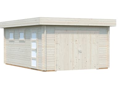 Palmako Rasmus 5.5m x 3.6m Wooden Garage with Wooden Door