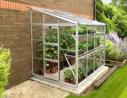 Elite Kensington 6ft Wide Lean To Greenhouse