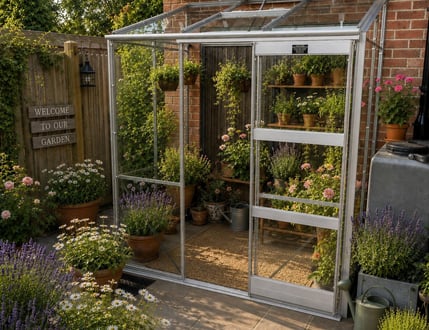 Elite Kensington 4ft Wide Lean To Greenhouse