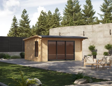Power Apex Aluminium Log Cabins