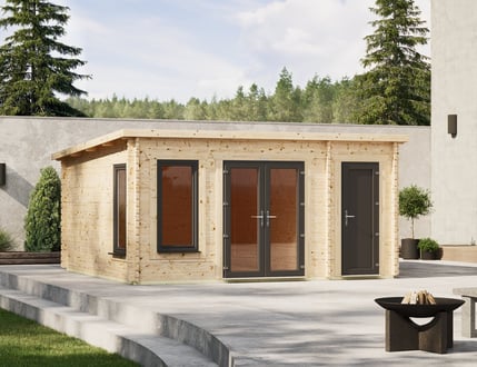 Power Pent Combi Log Cabins