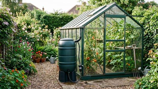 Rainwater Harvesting for Greenhouses: Butts & Diverters