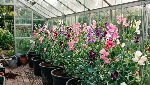 Sowing Sweet Peas in Autumn Under Glass: A UK Guide
