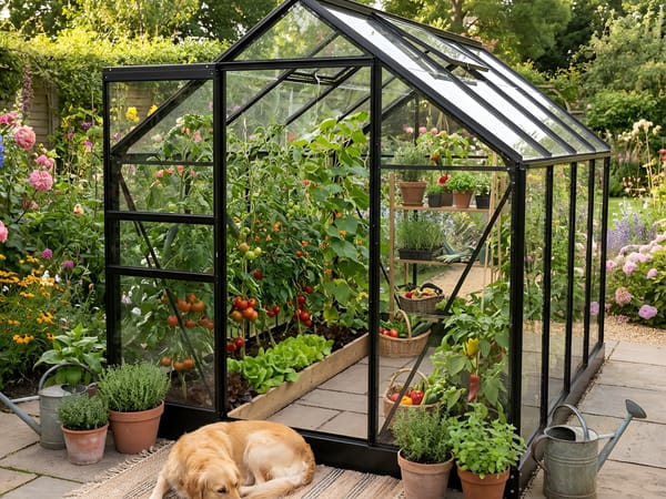 Vitavia 8x6 Black Venus 5000 Greenhouse