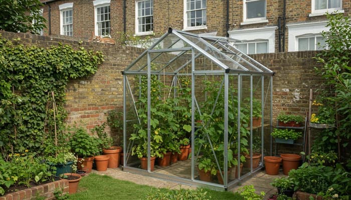 greenhouse growing in June UK
