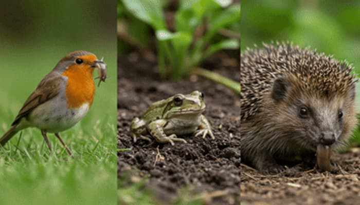 Natural predators of slugs including hedgehogs frogs and thrushes