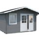 Palmako Emma 3.6x3m Log Cabin Grey Paint