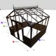 10x10 Janssens Helios Retro Greenhouse Black