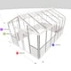 10x15 Janssens Helios Retro Greenhouse White