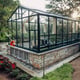 10x15 Janssens Mur Dwarf Wall Greenhouse Black