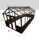 10x19 Janssens Helios Retro Greenhouse Black