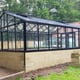10x19 Janssens Mur Dwarf Wall Greenhouse Black
