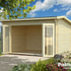 Palmako Ines 3.9x3m Log Cabin Natural