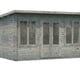 Palmako Lisa 4x3m Log Cabin Grey Dip