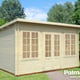 Palmako Lisa 4x3m Log Cabin Natural