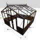 12x12 Janssens Helios Retro Greenhouse Black